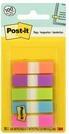 Post-it Index Haftstreifen, Mini, Verschiedene Neonfarben, 11.9 mm x 43.2 mm, 100