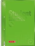 BRUNNEN Collegeblock Premium Student Colour Code | A4, Lineatur 28, 80 Blatt, kiwi