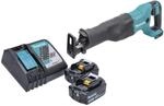 Makita DJR 186 RF Akku Recipros&auml;ge S&auml;bels&auml;ge 18 V + 2x Akku 3,0 Ah + Ladeger&auml;t