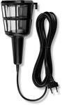 REV Handlampe - Baulampe E27 (ohne Leuchtmittel), 5m Kabel, schwarz