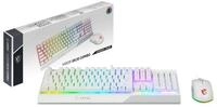 MSI Vigor GK30 Combo White US Layout GK30 Gaming Tastatur QWERTY und GM11 Gaming Maus