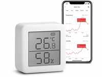 SwitchBot Thermometer Hygrometer Innen - Digital Hygrometer Bluetooth