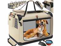 Lovpet® Transportbox Hund Katze Transporttasche XXXL 102x69x69cm |...