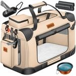 LOVPET&reg; Transportbox Hund Katze Transporttasche XXL 92x64x64cm | Hunde-Tragetasche