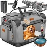 LOVPET&reg; Transportbox Hund Katze Transporttasche XXL 92x64x64cm | Hunde-Tragetasche
