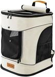 CADOCA&reg; Haustierrucksack bis 12 kg verstellbare Gurte faltbar Kurzleine Haustier