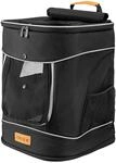 CADOCA&reg; Haustierrucksack bis 12 kg verstellbare Gurte faltbar Kurzleine Haustier