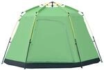Outsunny Camping Zelt 6 Personen Zelt Familienzelt Kuppelzelt Kunstleder2000mm