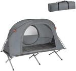 SoBuy faltbar Survival-Zelt Feldbett mit Zelt Feldbett 4 in1 Camping Set mit