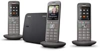 Gigaset CL660 Trio Set aus kabellosen Festnetztelefonen, anthrazitgrau