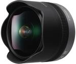 Panasonic H-F008E LUMIX G Fisheye 8 mm F3.5 Objektiv (16 mm KB, klein und leicht,