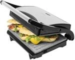Cecotec Kontaktgrill Rock'nGrill 700 W, RockStone-Beschichtung, 23x14,5 cm 