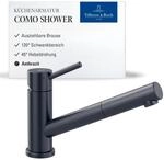 Villeroy & Boch Como Shower Hochdruck-K&uuml;chenarmatur mit ausziehbarer Handbrause und