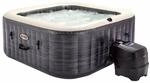 Intex 28450 - Whirlpool aufblasbar PureSpa Greystone Deluxe Quadrat, 4 Personen, 140