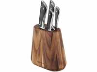 Jamie Oliver by Tefal K267S7 7-teiliger Messerblock | 6 Küchenmesser + Holz | hohe