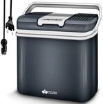 tillvex K&uuml;hlbox elektrisch 24L | Mini-K&uuml;hlschrank 230 V und 12 V f&uuml;r KFZ Auto