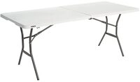 Lifetime Kunststoff Klapptisch & Campingtisch | 182x76x74 cm | Gartentisch &
