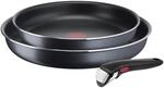 Tefal Ingenio XL Force 3-teiliges Pfannenset abnehmbarer Griff, 24/28 cm, stapelbar,