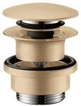 hansgrohe Ablaufgarnitur Push-Open f&uuml;r Waschtisch- und Bidetmischer, Brushed Bronze