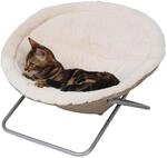 Kerbl Pet Liegemulde Alice, Katzenbett, beige, &Oslash; 58 cm, H&ouml;he 36 cm, weiche