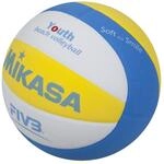 Mikasa Ball Sbv Youth Beachvolleyball, Blau/Wei&szlig;/Gelb, 5, 1629