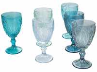Villa d'Este Home Tivoli Pantelleria Set mit 6 Gläsern aus Glas, 280 ml