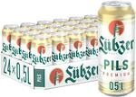 L&uuml;bzer Premium Pils, Bier Dose Einweg (24 X 0.5 L) Dosenbier