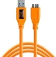 TetherPro USB 3.0-Super-Speed-Micro-B Kabel, ca. 4,6 m, kr&auml;ftiges Orange