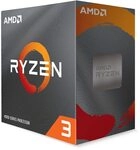 AMD Ryzen 3 4100 Prozessor (4 Kerne/8 Threads, 65W TDP, 6 MB cache, Bis zu 4.0...
