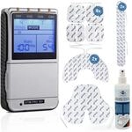 TENS EMS STIM-PRO X9+ 4 Kan&auml;le Kombiger&auml;t im Set mit 8 Stk 5x5 cm, Spezial