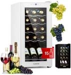 Klarstein Shiraz Weink&uuml;hlschrank Wei&szlig; &ndash; 15 Flaschen, 44 L, 1 Zone 
