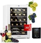 Klarstein Shiraz Weink&uuml;hlschrank Wei&szlig; &ndash; 20 Flaschen, 53 L, 1 Zone 
