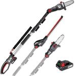 WALTER Li-Ion Akku-Hochentaster/Heckenschere 20 V, 2 in1 Kombiger&auml;t f&uuml;r perfekten