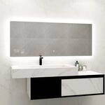 Heidenfeld Spiegel Infrarotheizung | HF-HS200 mit Touchpanel - 𝟭𝟬