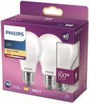 Philips LED Classic E27 Filament Lampen (100 W), matte LED Lampen mit warmwei&szlig;em