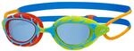 Zoggs Kinder Schwimmbrille Predator, Schwimmbrille, Rot/Gr&uuml;n/Blau/Orange/T&ouml;nung,