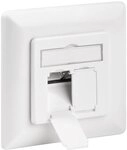 Goobay 68721 CAT 6a Unterputzdose (UP) / 2x RJ45 UAE Dose / 10 Gigabit Ethernet /
