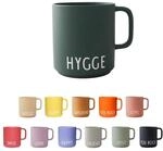Design Letters Kaffeebecher Porzellan Dunkelgr&uuml;n HYGGE | Dekorativ Kaffeetasse 