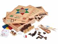 Philos 3101 - Holz-Spielesammlung, Premium Edition, mit 100 Spielmöglichkeiten