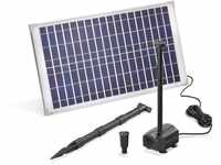 esotec Solar Teichpumpe mit Filter für außen | SET Sprinklerpumpe 875l/h...