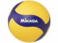 Mikasa Unisex – Erwachsene V320W Bälle (Pucks, Kugeln), Blau/Gelb, 5