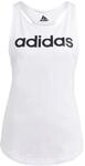 adidas Damen Essentials Loose Logo Tank Top, White/Black, XS