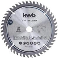 kwb Kreiss&auml;geblatt 160 x 16 mm, sehr feiner Schnitt, S&auml;geblatt geeignet f&uuml;r