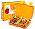 schmatzfatz Junior Brotdose &ndash; Bento Box mit herausnehmbarem Einsatz f&uuml;r 4 oder 6