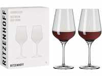 RITZENHOFF 3631002 Rotweinglas 500 ml – Serie Fjordlicht Nr. 2 – 2 Stück mit
