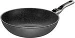 STONELINE Flex Made in Germany Wok 30 cm, mit abnehmbarem Griff, auch f&uuml;r &ouml;l-...