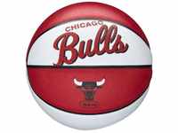 Wilson Mini-Basketball TEAM RETRO, CHICAGO BULLS, Outdoor, Gummi, Größe: MINI