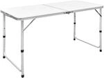 vidaXL Campingtisch Gartentisch Klapptisch Klappbar H&ouml;henverstellbar Aluminium