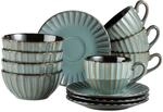 M&Auml;SER 931966 Serie Confino Geschirr Set f&uuml;r 4 Personen im modernen Vintage Look,