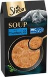 SHEBA Soup Adult Katzen-Nassfutter Portionsbeutel mit Thunfisch 10 x 4 x 40g, 40er